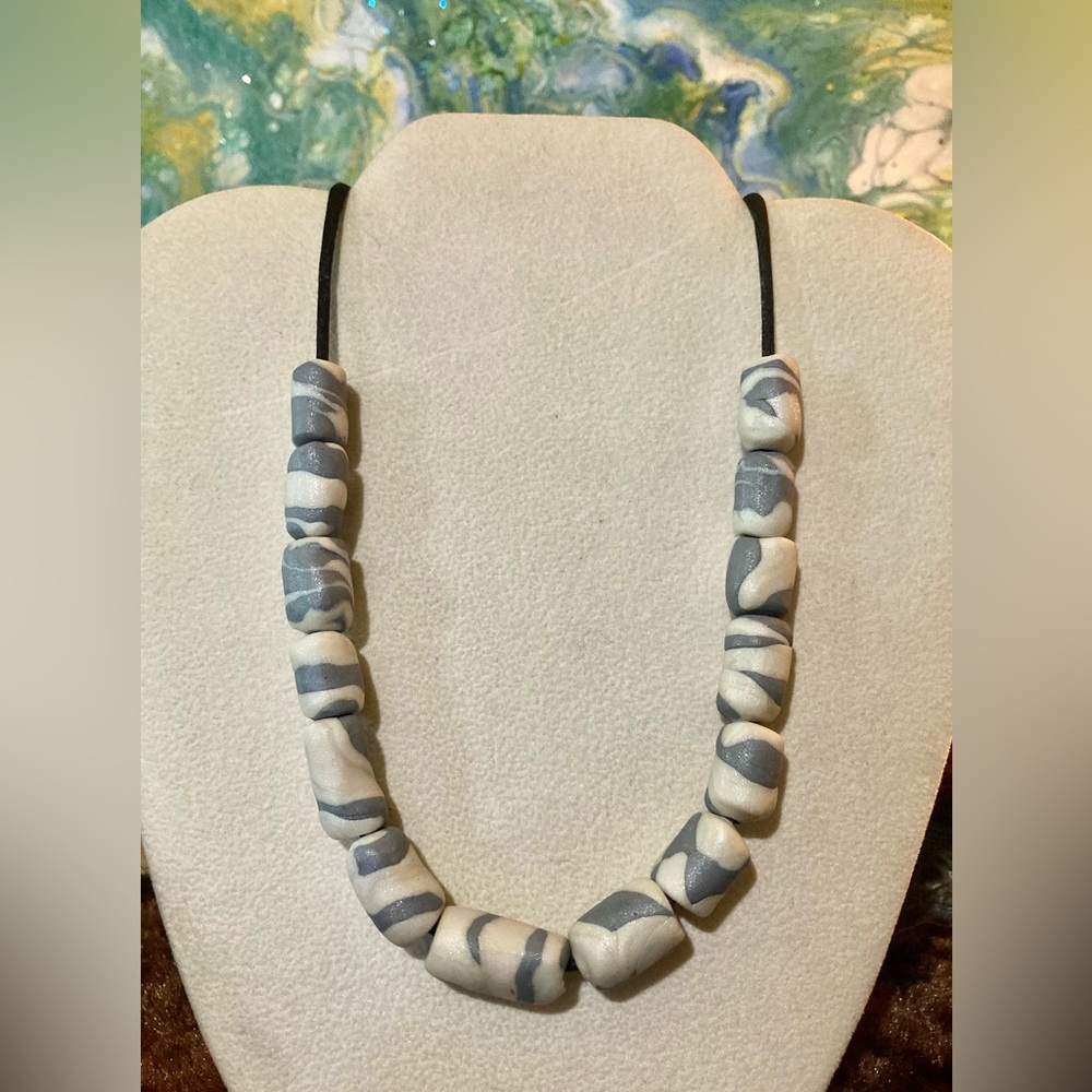 Handmade artisan bead necklace